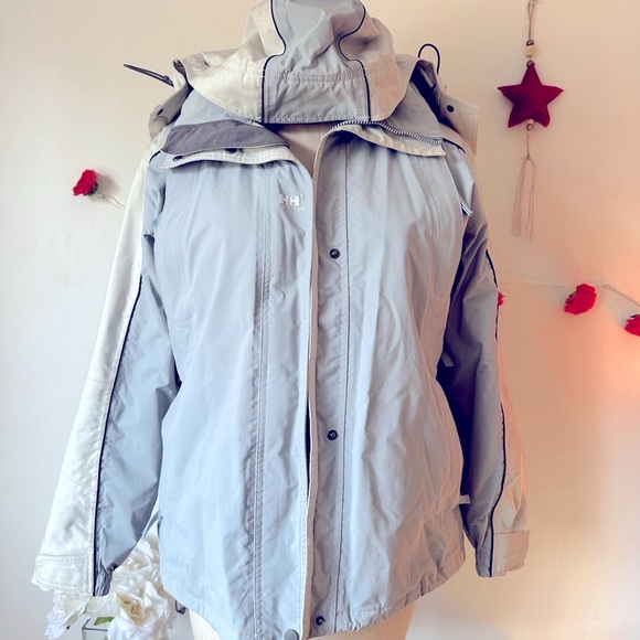 Helly Hansen Gray and Blue Ski Jacket with Hood L - Picture 13 of 13